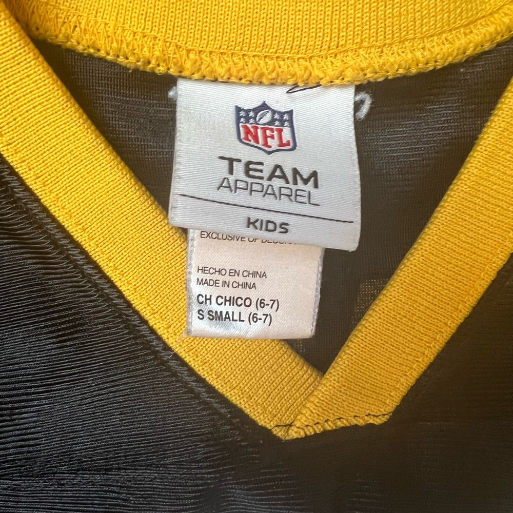 NFL Team Apparel, Steelers Polamalu jersey, kids size 6/7 - Picture 2 of 4